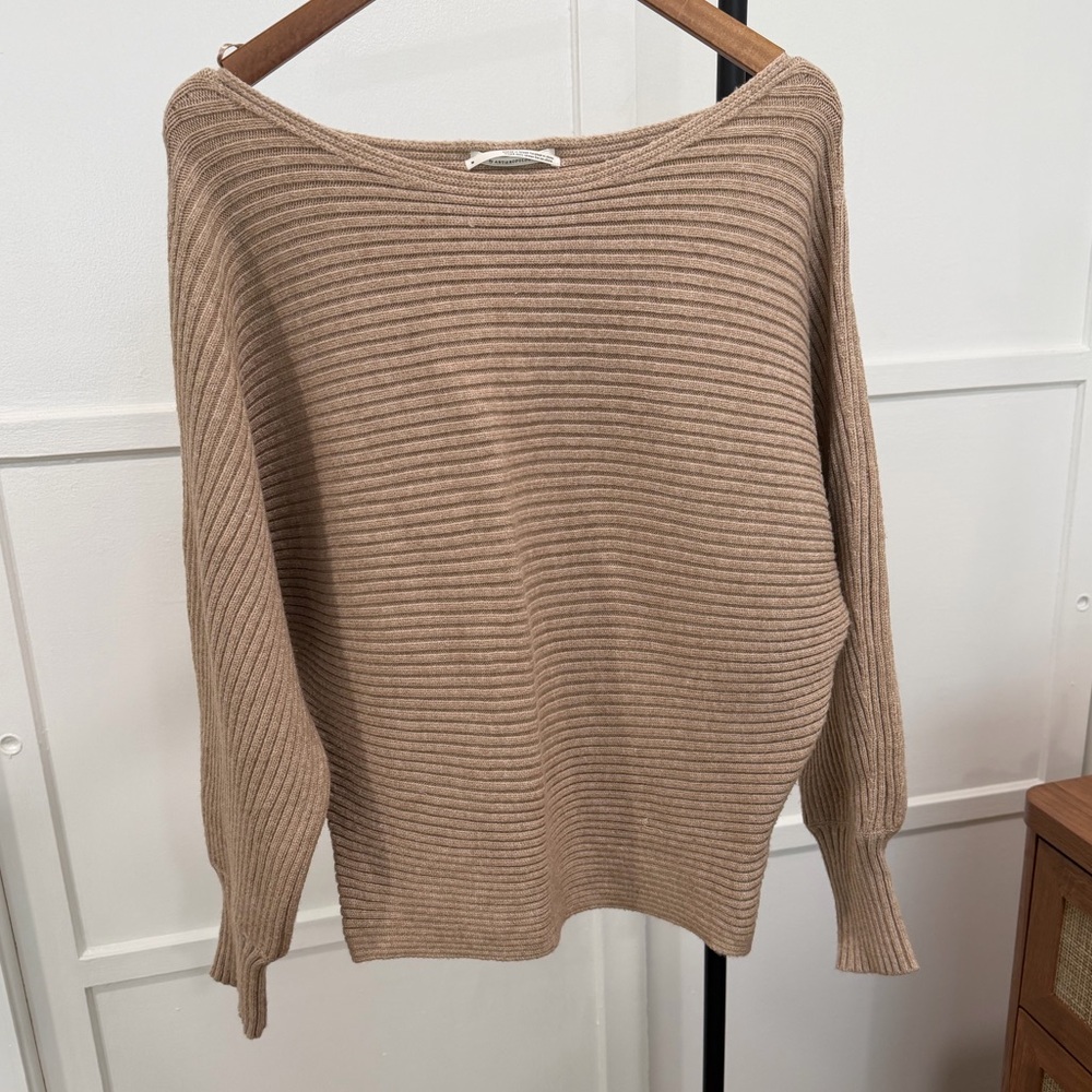 Anthropologie Ribbed Boatneck Women's Sweater